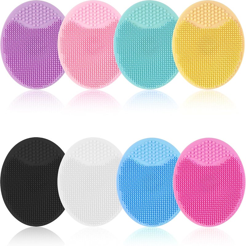 MoHern Face Scrubber, 8 PCS Silicone Face Scrubber Exfoliator for Women, Face Cleansing Brush Blackhead Acne Pore Pad for Deep Cleaning Skin Care - Image 1